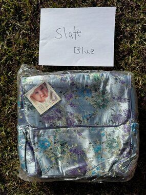 Mommy Bag Diaper backpack Blue Large Messenger Tote Cross Body - Baby Shower